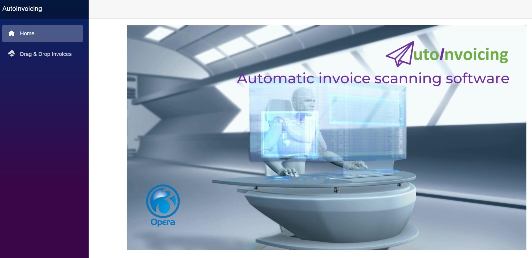 AutoInvoicing login screen for Pegasus Opera 3